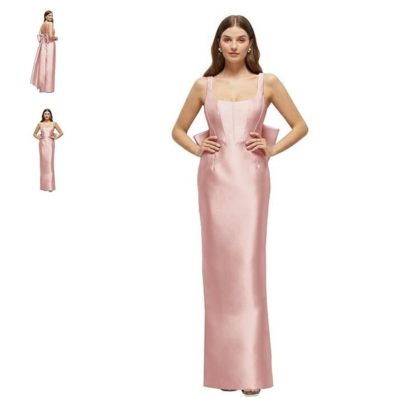 ALFRED SUNG Rose Evening Gown - Picture 1 of 4